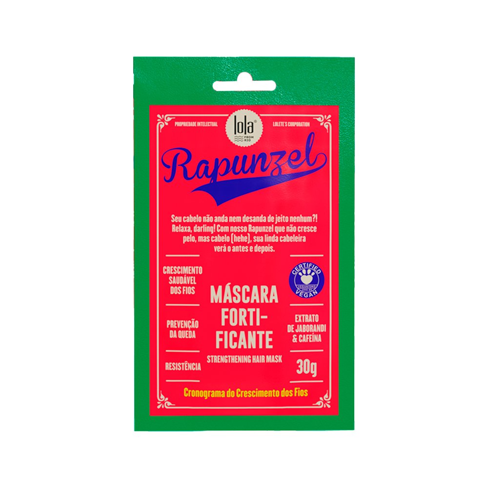 Mascara Sache Lola Cosmetics Rapunzel Fortificante 30g