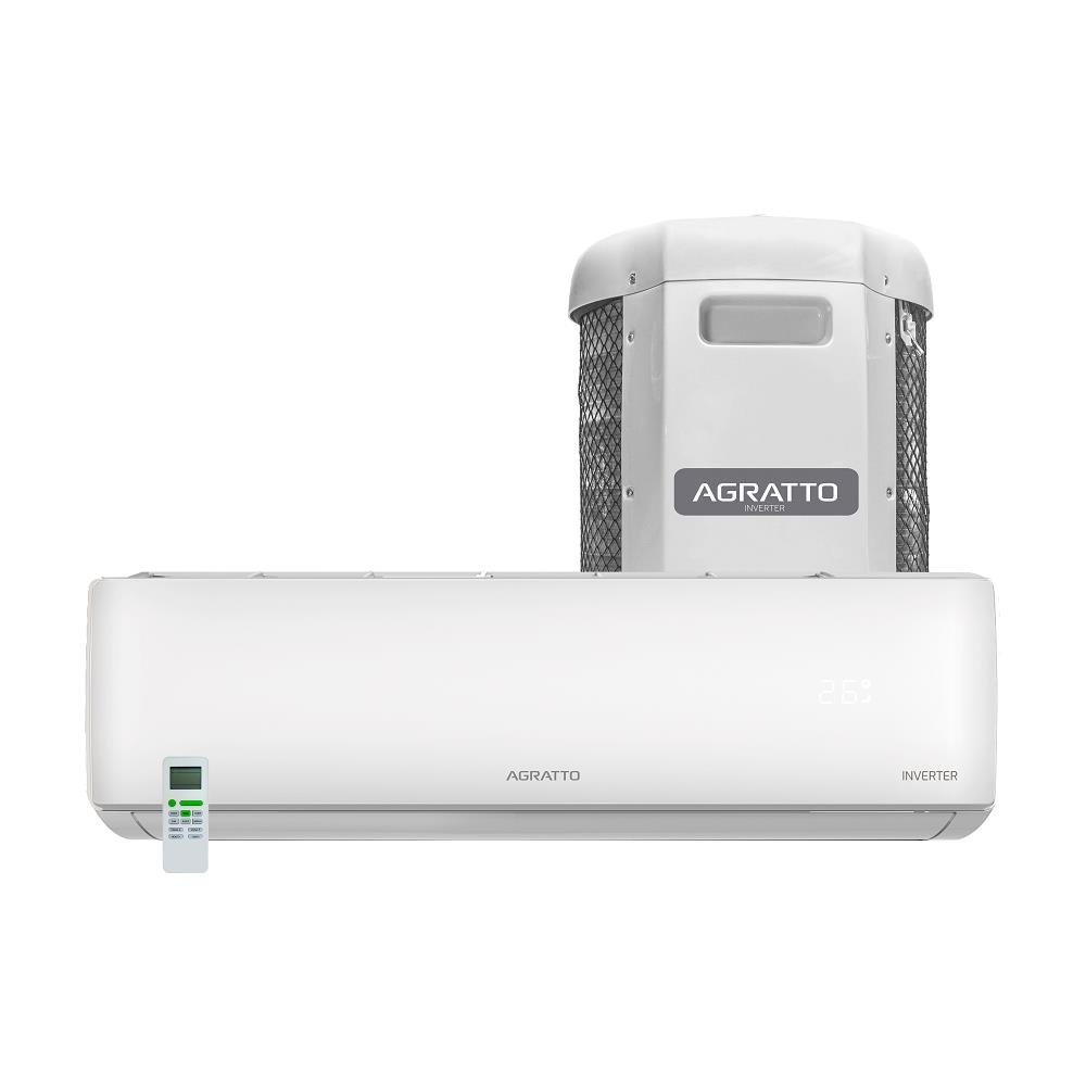 Ar Condicionado Split Agratto Hi Wall Liv Top Inverter 18.000 BTU/h Quente e Frio Monofasico Branco LCST18QF-02I - 220V