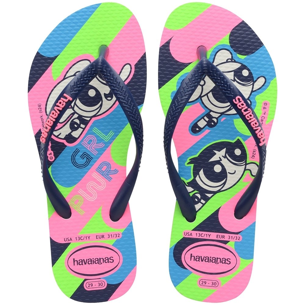 Havaianas Kids Slim Powerpuff Branco 31/2
