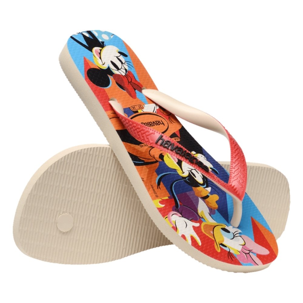 Havaianas Disney Stylish Bege Palha/Vermelho Rubi 39/0
