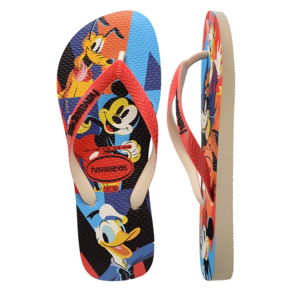 Havaianas Disney Stylish Bege Palha/Vermelho Rubi 39/0
