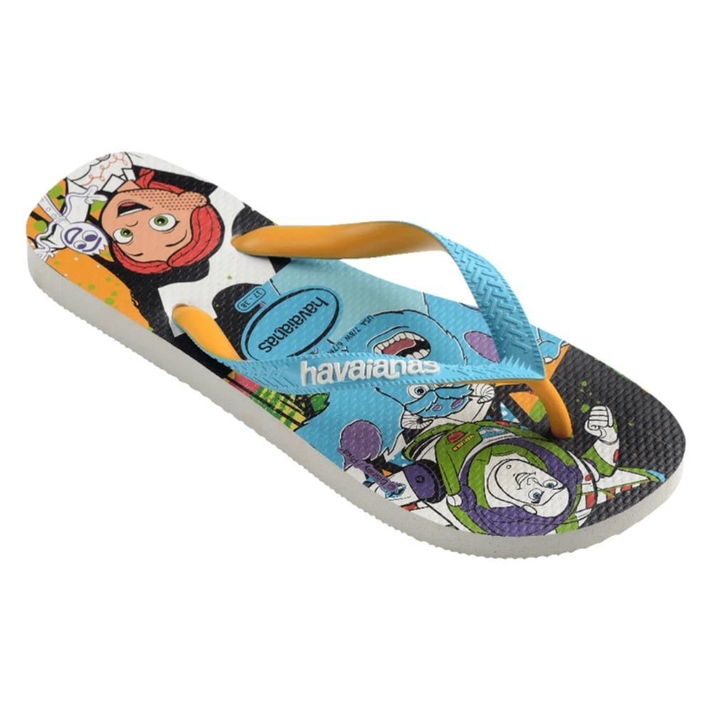 Havaianas Disney Stylish Branco/Azul Tradicional 33/4