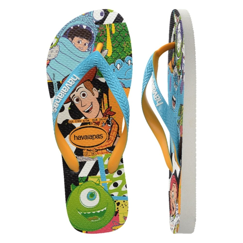 Havaianas Disney Stylish Branco/Azul Tradicional 33/4