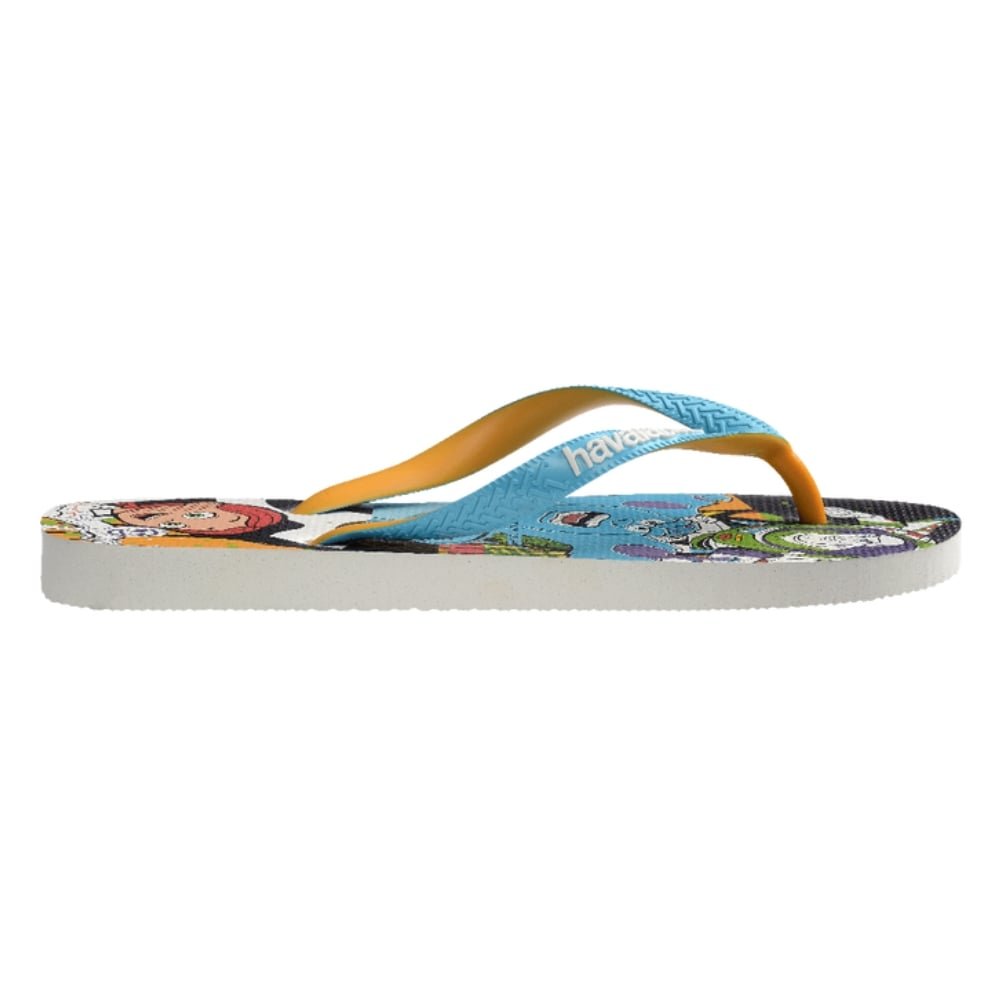 Havaianas Disney Stylish Branco/Azul Tradicional 35/6