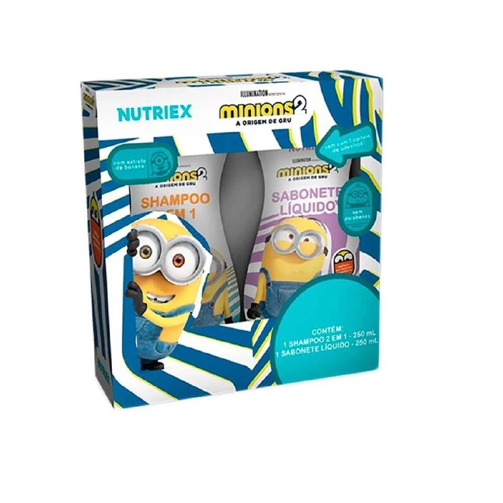 Shampoo 2em1+ Sabonete Liquido Minions 250ml Nutriex