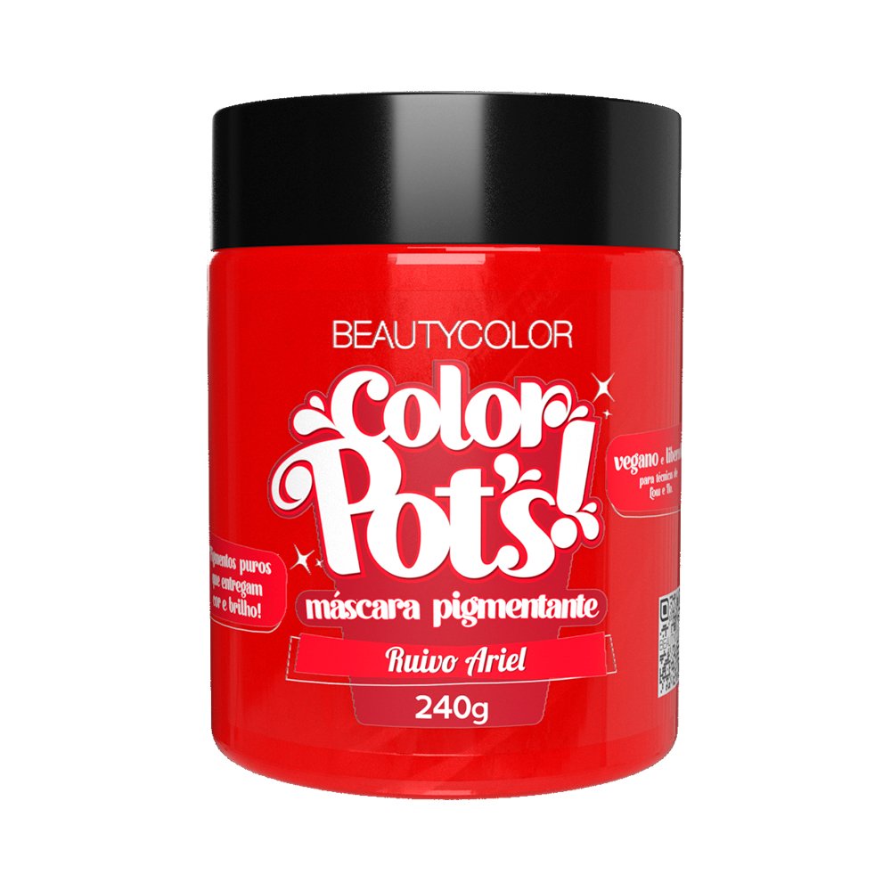 Mascara Beauty Color Color Pots Ruivo Ariel 240g