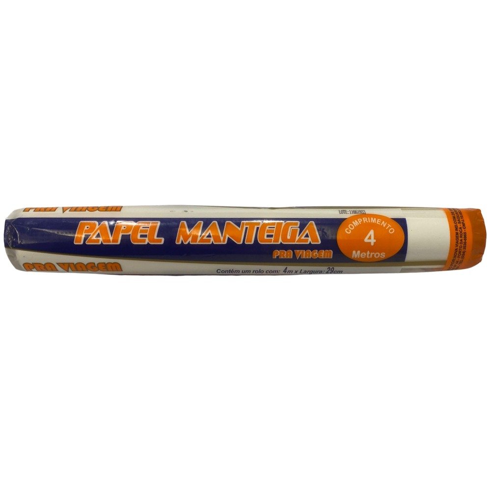 Rolo De Papel Manteiga 29 Cm X 4,0 Metros - Caixa Com 25 Unidades