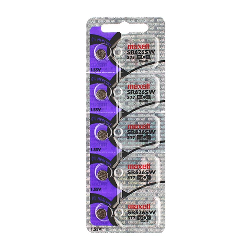 Bateria 377 626 Sr626sw 1.55v Cartela Com 20 Unidades Maxell