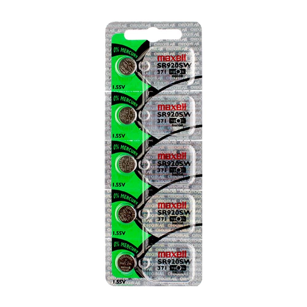 Bateria 371 370 Sr920sw 1.55V Cartela Com 10 Unidades Maxell