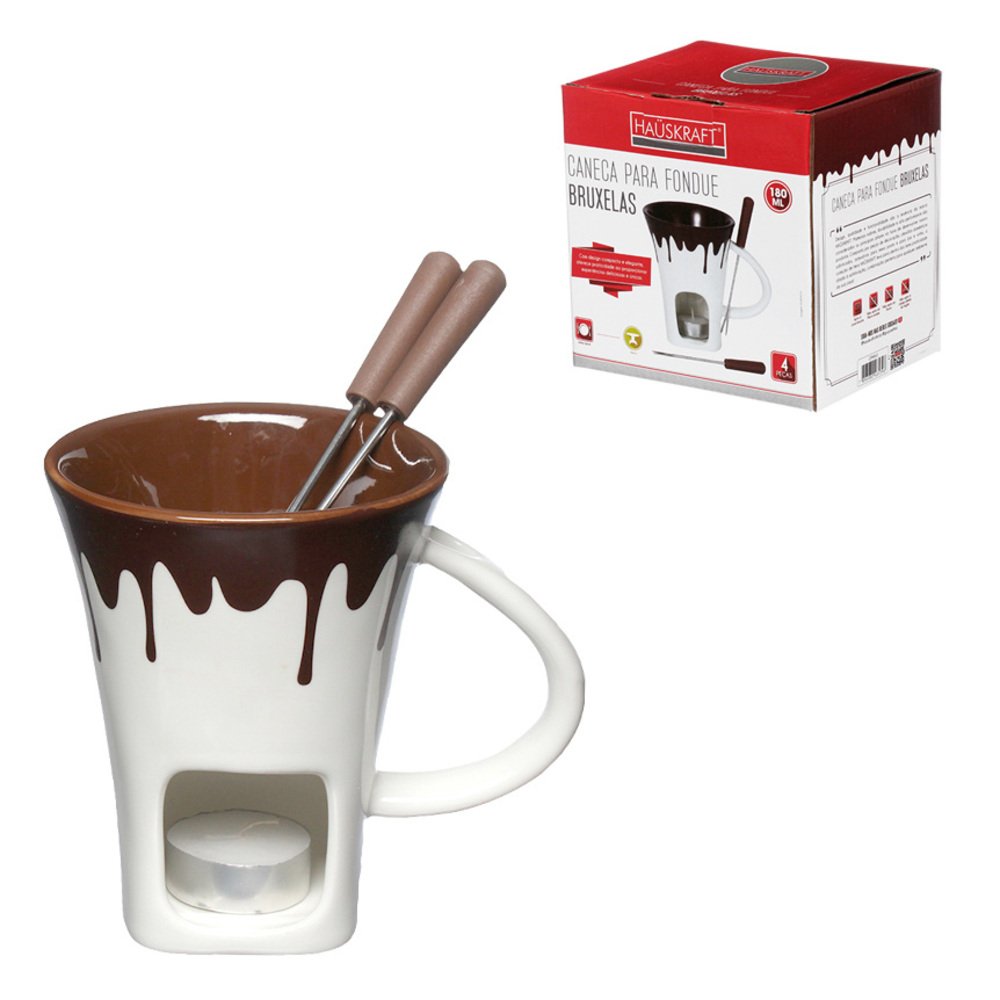 Conjunto Fondue Caneca Bruxelas 4 Peças - Hauskraft