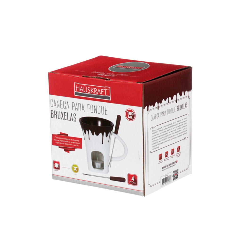 Conjunto Fondue Caneca Bruxelas 4 Peças - Hauskraft