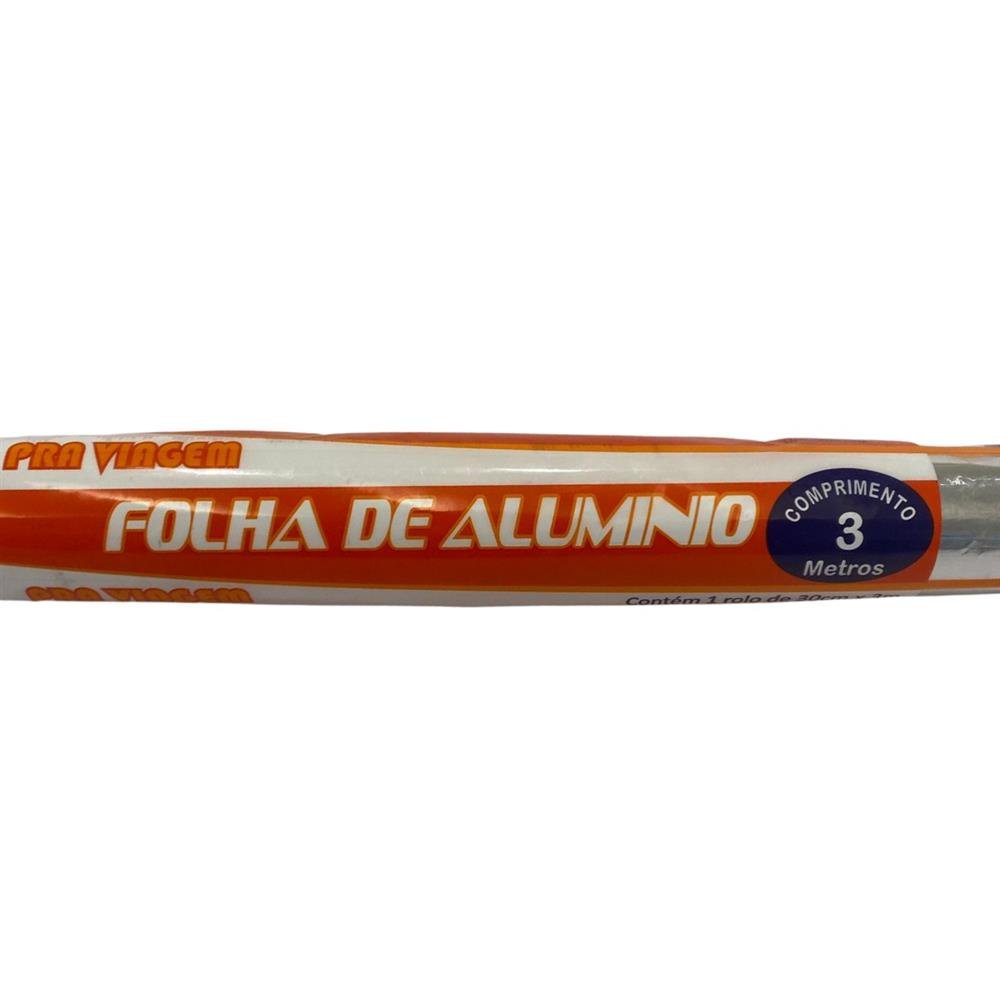 Rolo De Aluminio 30 Cm X 3 Metros - Caixa Com 12 Unidades