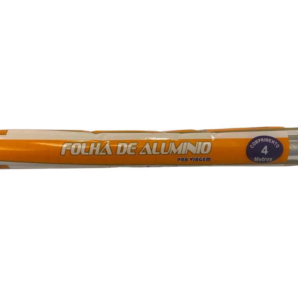 Rolo De Papel Aluminio 45 Cm X 4 Metros - Caixa Com 12 Unidades