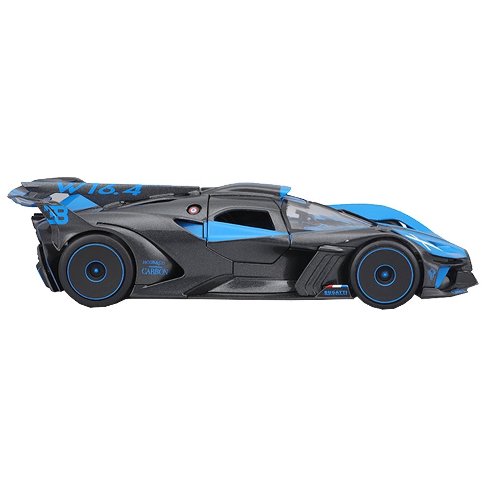 Carrinho Maisto 1:24 Bugatti Bolide Azul e Preto
