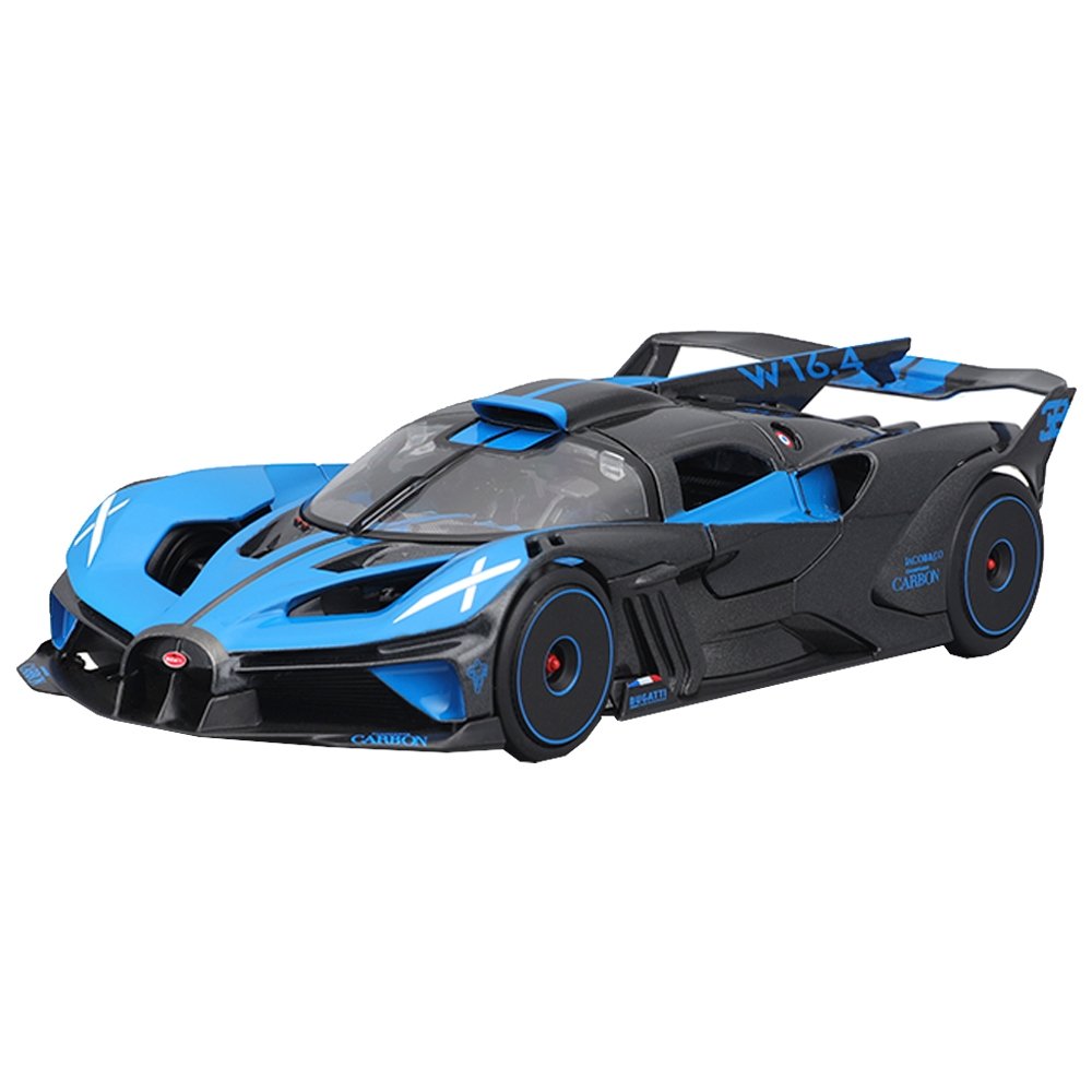 Carrinho Maisto 1:24 Bugatti Bolide Azul e Preto