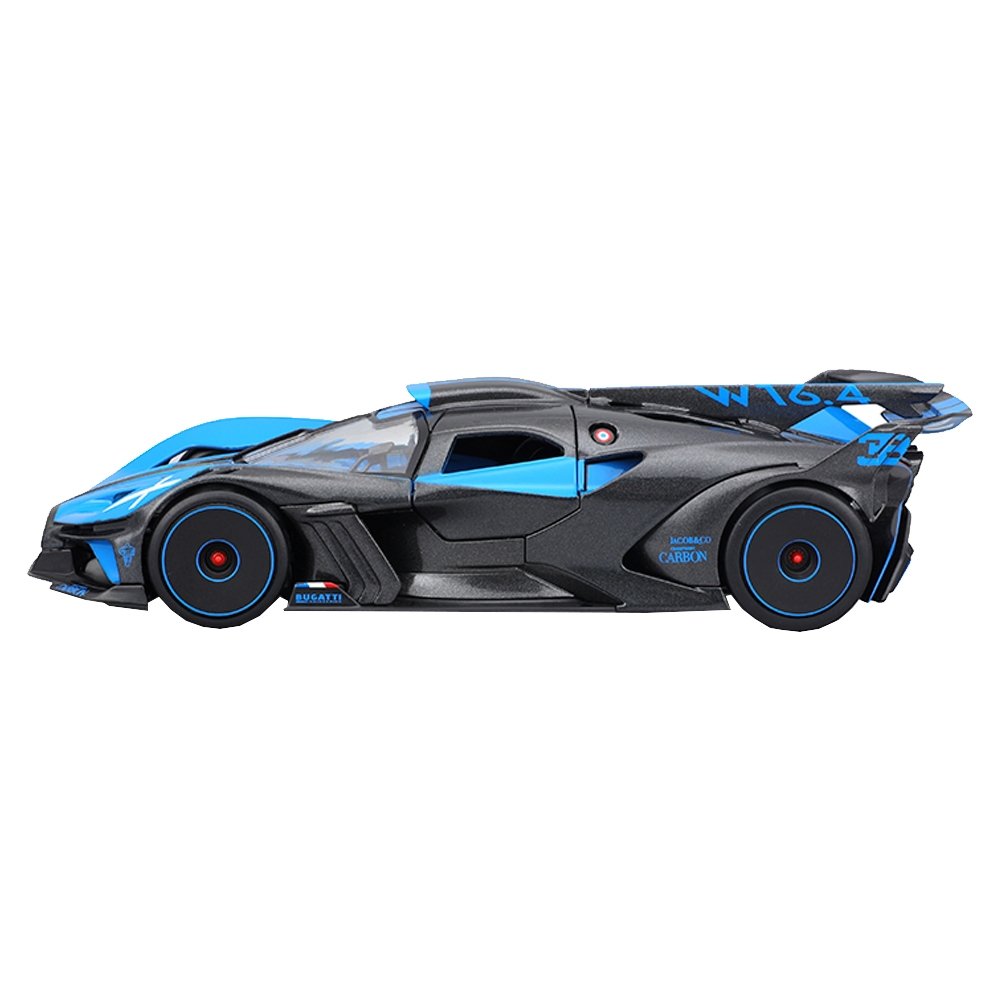 Carrinho Maisto 1:24 Bugatti Bolide Azul e Preto