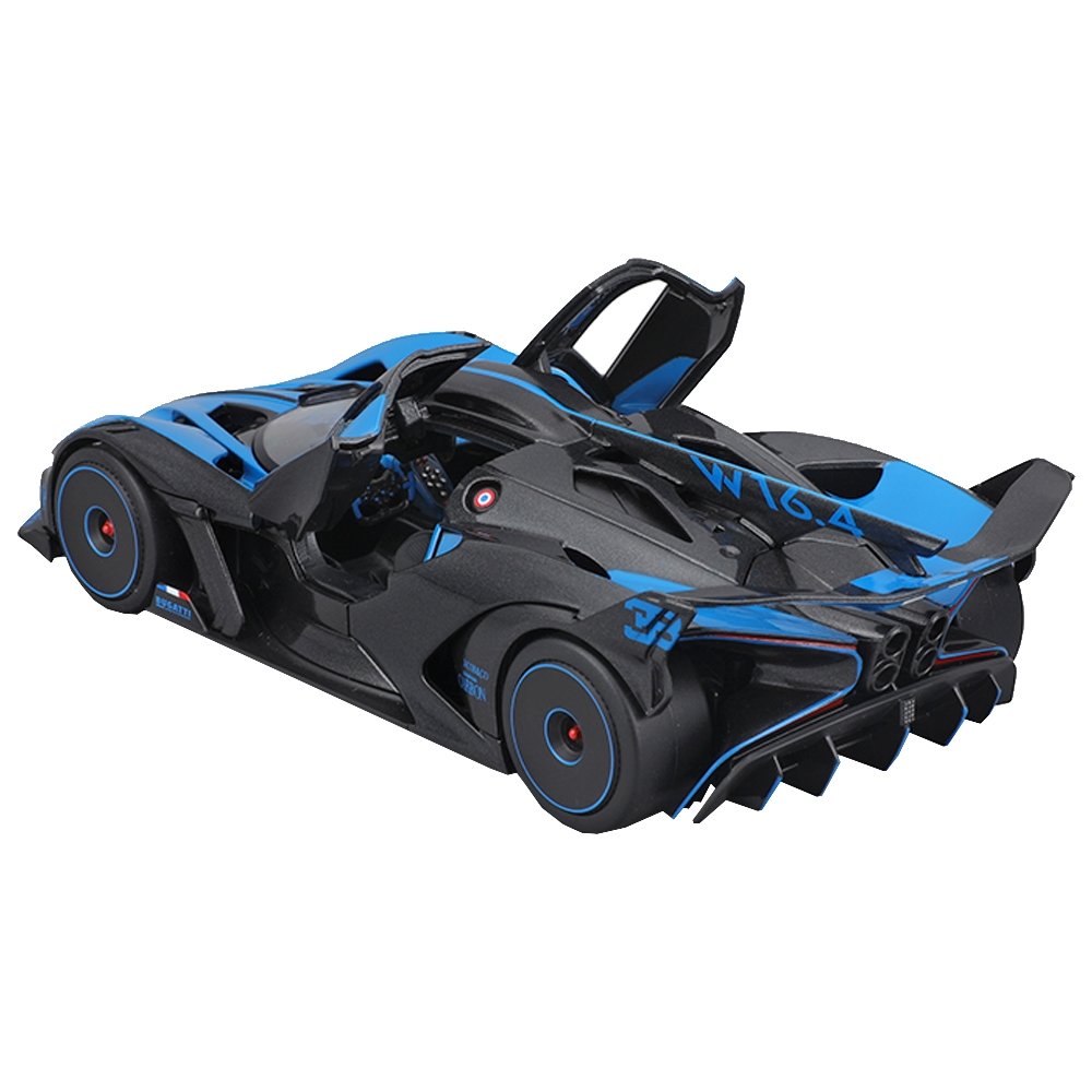 Carrinho Maisto 1:24 Bugatti Bolide Azul e Preto