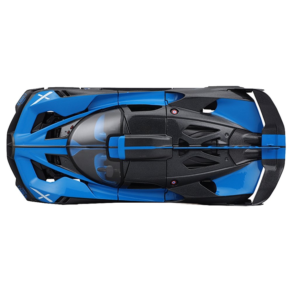 Carrinho Maisto 1:24 Bugatti Bolide Azul e Preto