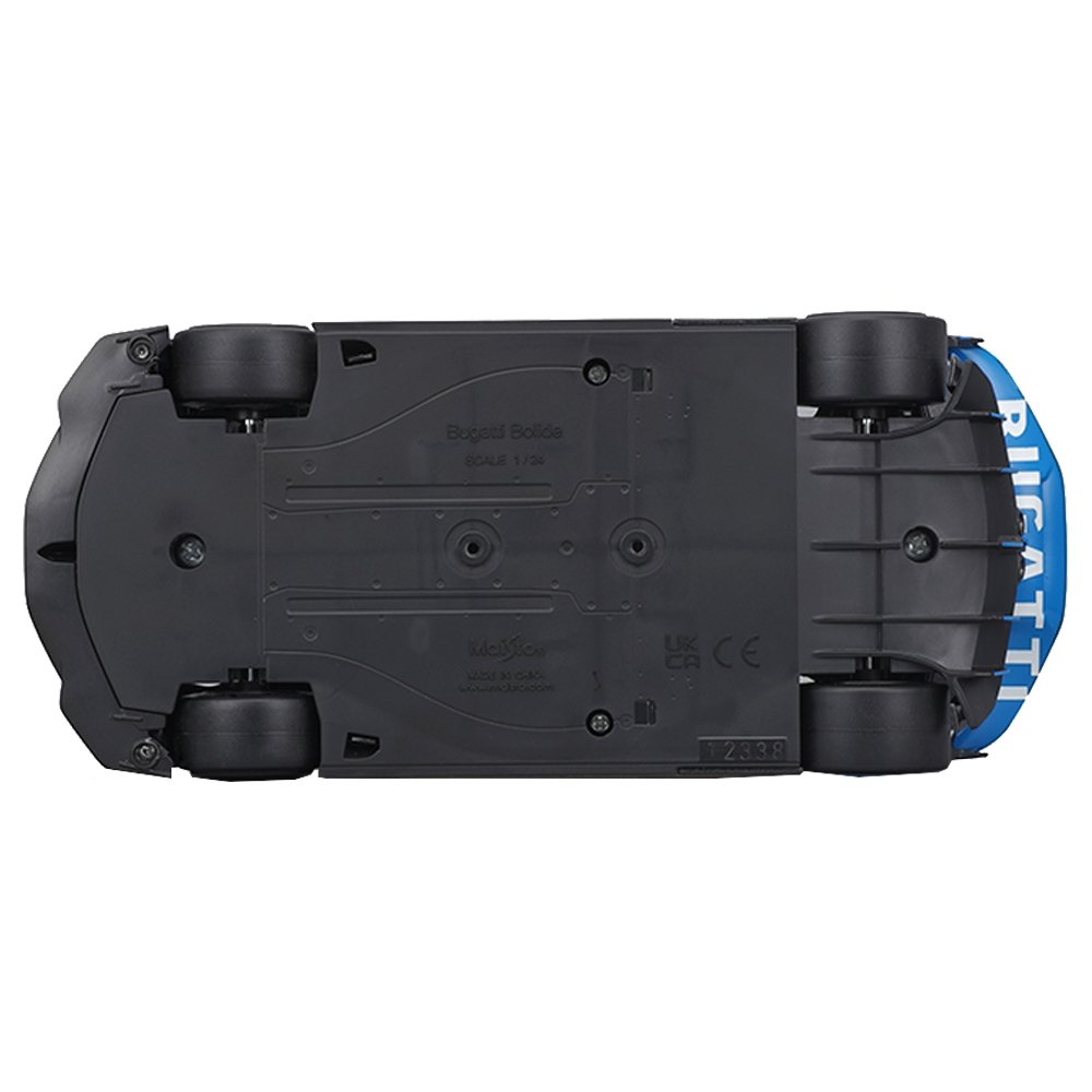 Carrinho Maisto 1:24 Bugatti Bolide Azul e Preto