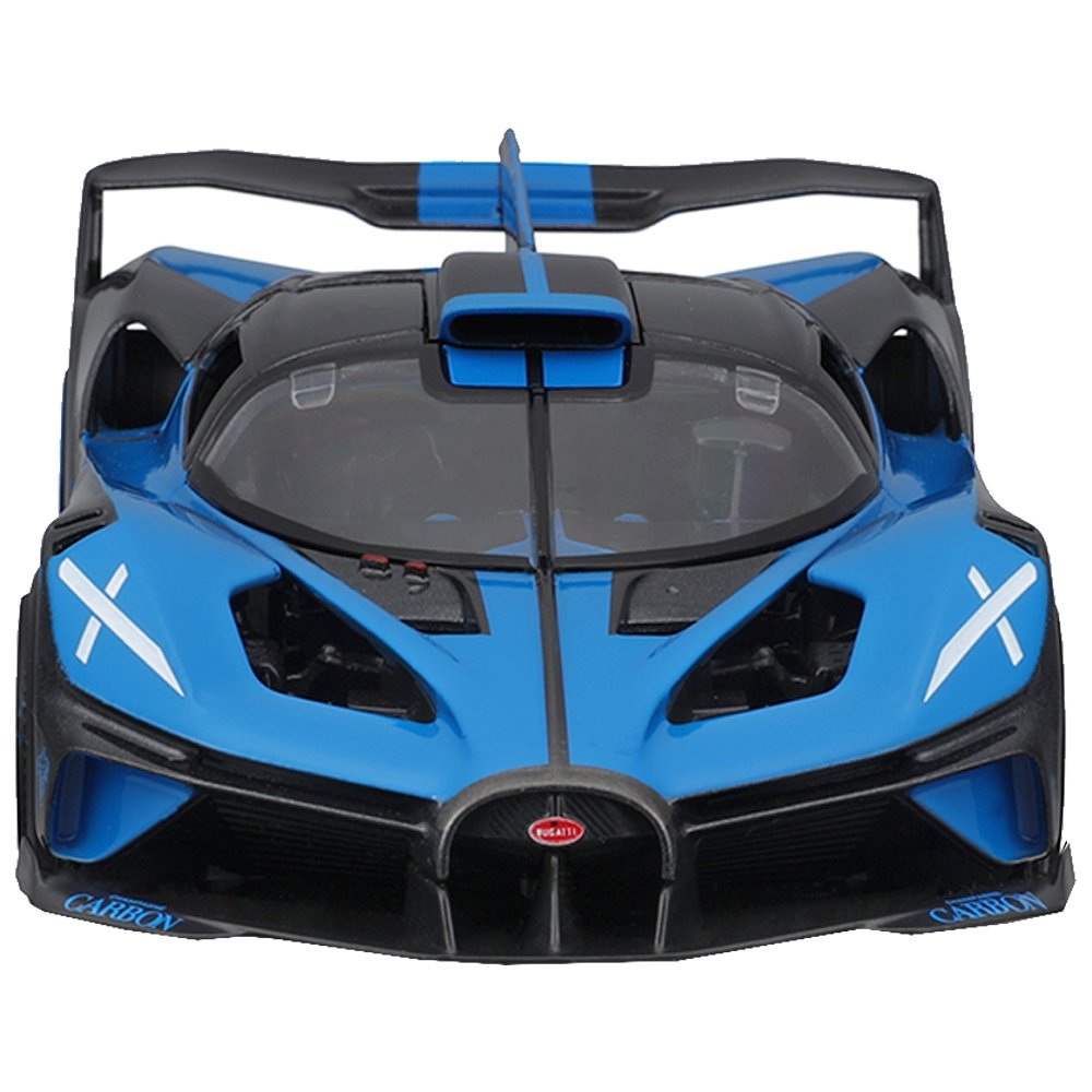 Carrinho Maisto 1:24 Bugatti Bolide Azul e Preto