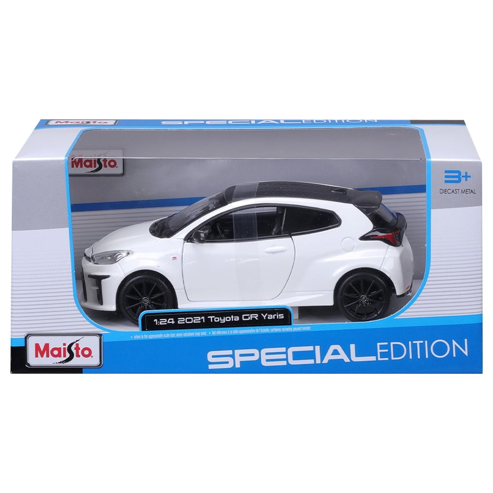 Carrinho Maisto 1:24 Toyota Yaris Branco
