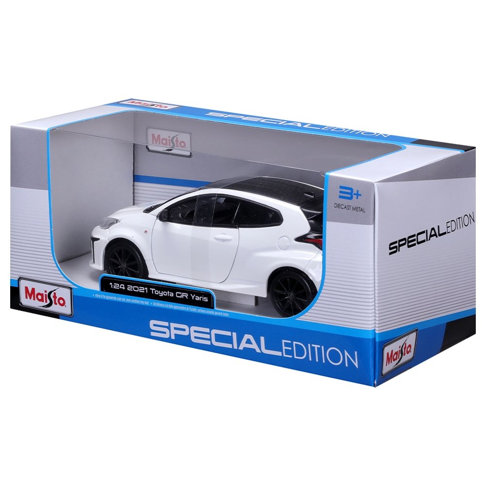 Carrinho Maisto 1:24 Toyota Yaris Branco