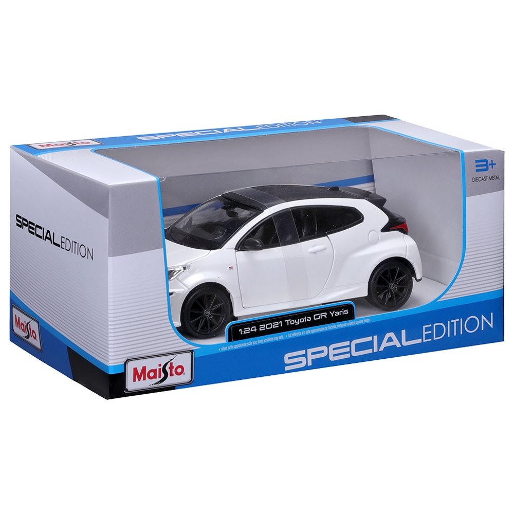 Carrinho Maisto 1:24 Toyota Yaris Branco
