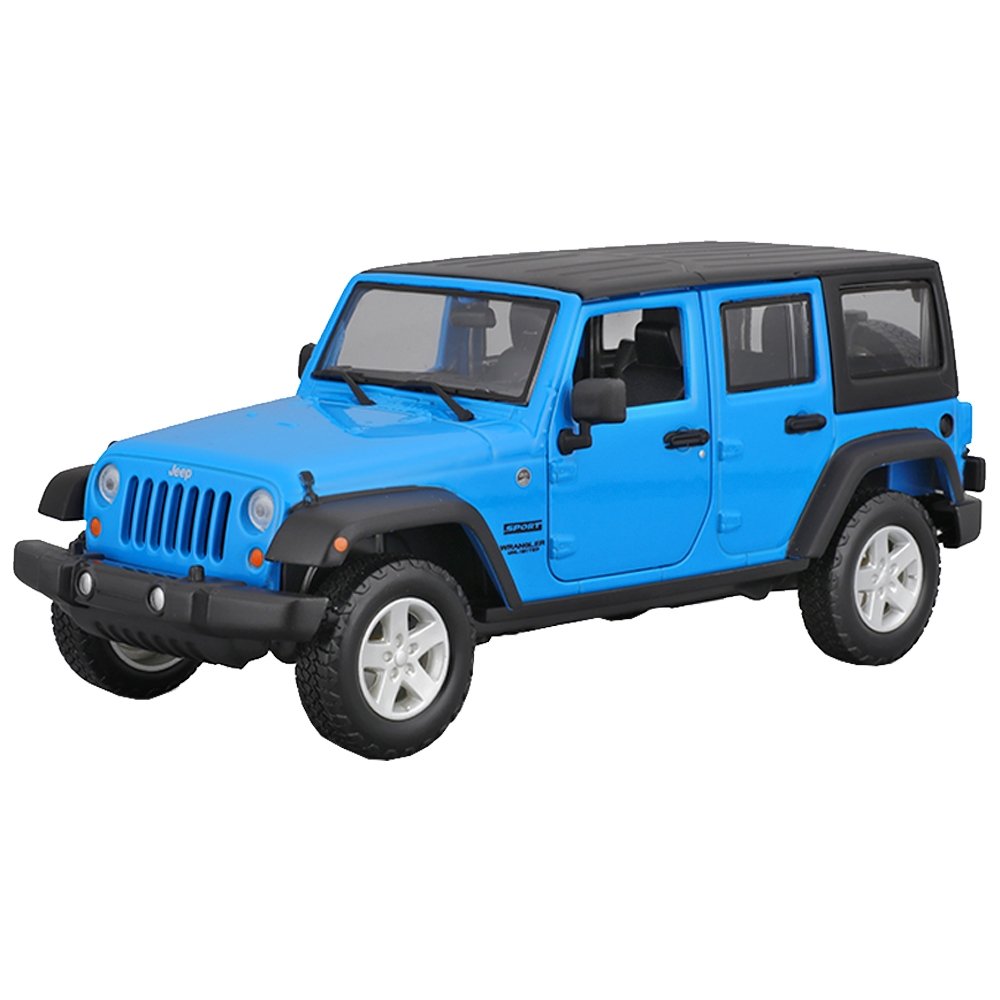 Carrinho Maisto 1:24 Jeep Wrangler Unlimited Azul
