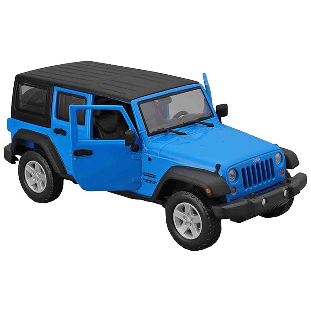 Carrinho Maisto 1:24 Jeep Wrangler Unlimited Azul