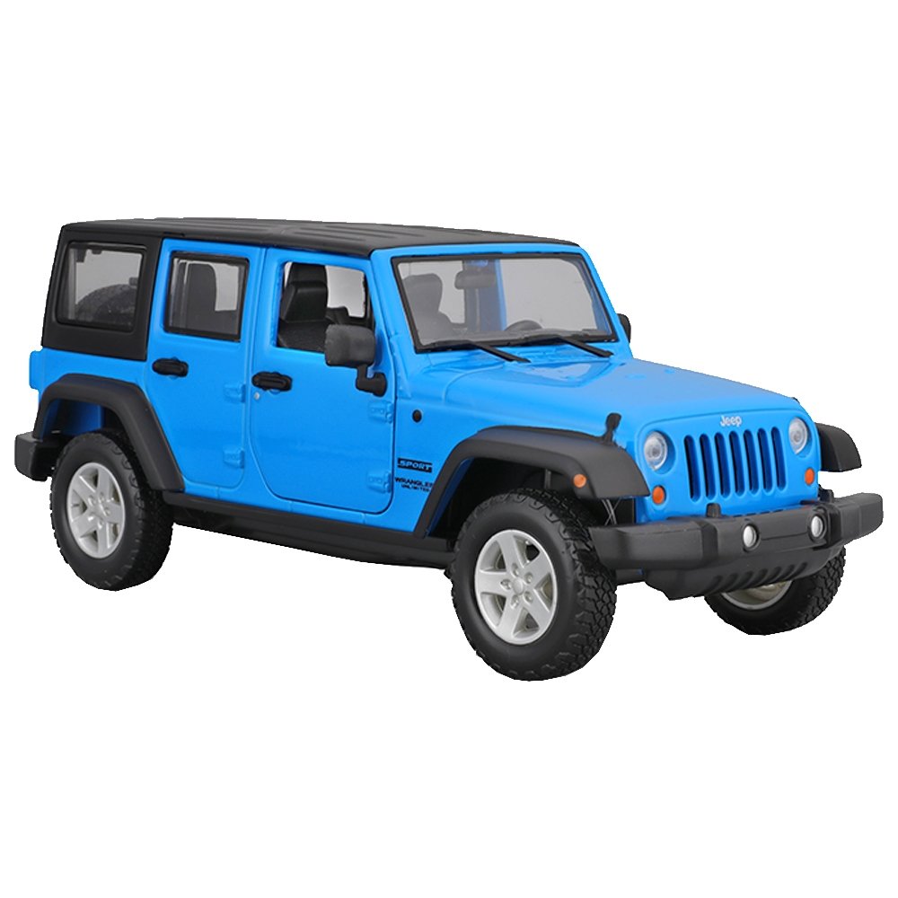 Carrinho Maisto 1:24 Jeep Wrangler Unlimited Azul