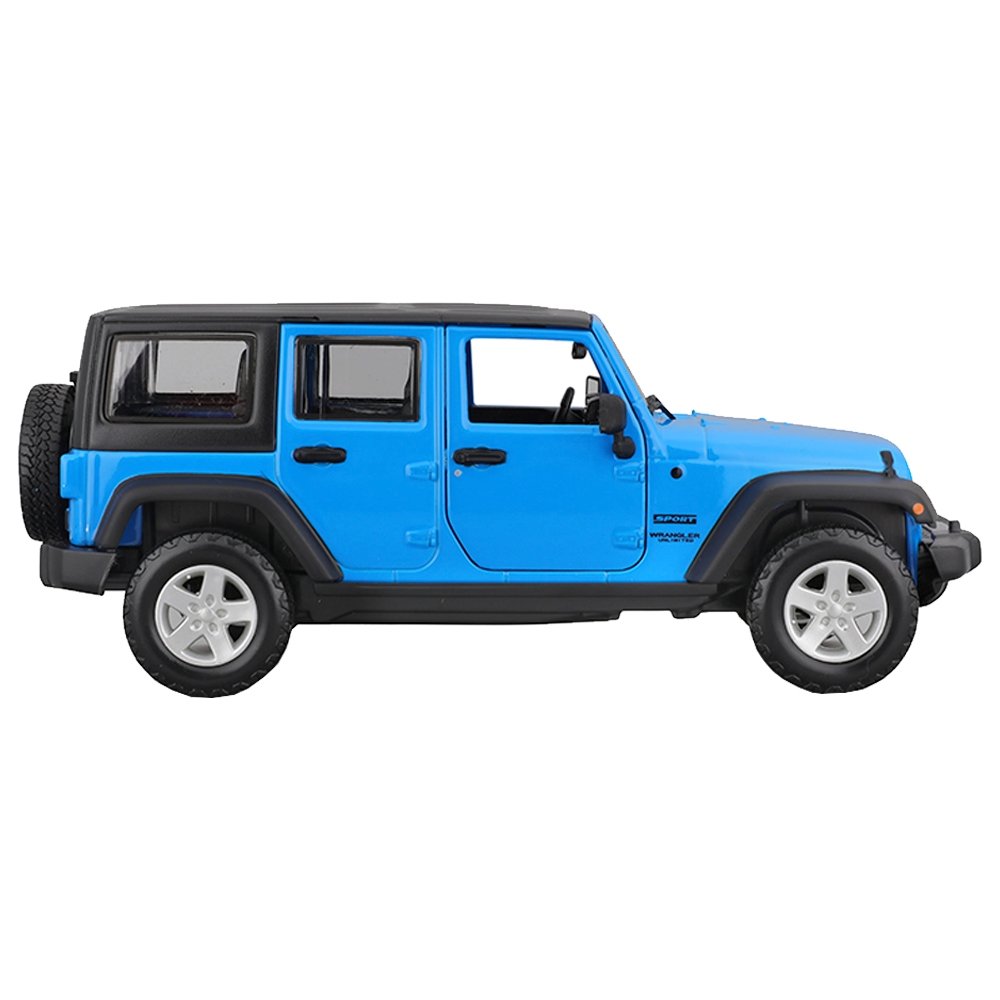 Carrinho Maisto 1:24 Jeep Wrangler Unlimited Azul
