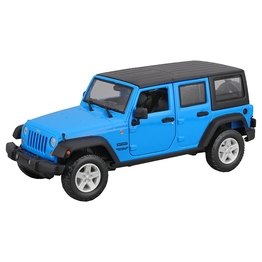 Carrinho Maisto 1:24 Jeep Wrangler Unlimited Azul