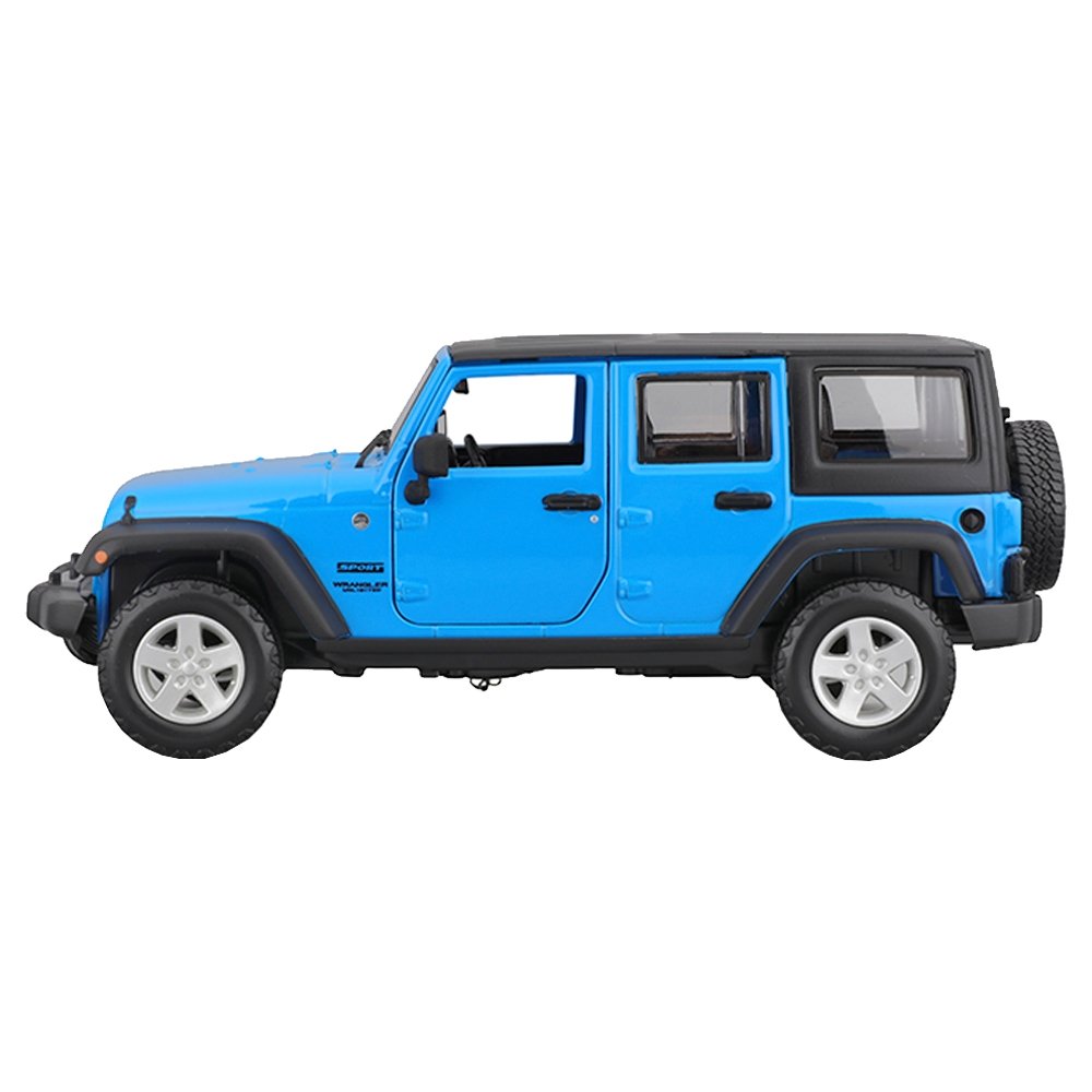 Carrinho Maisto 1:24 Jeep Wrangler Unlimited Azul
