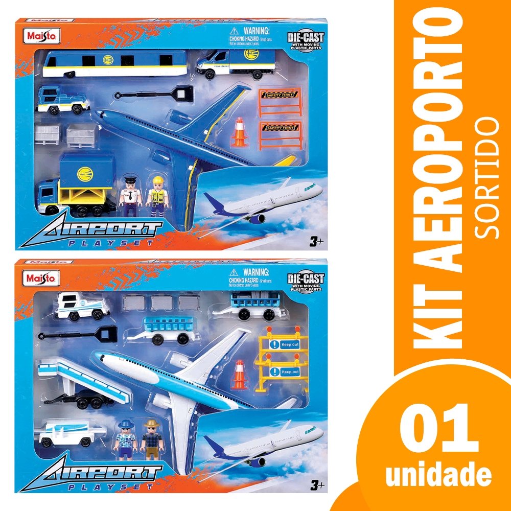 Playset Aeroporto e Carrinhos Maisto