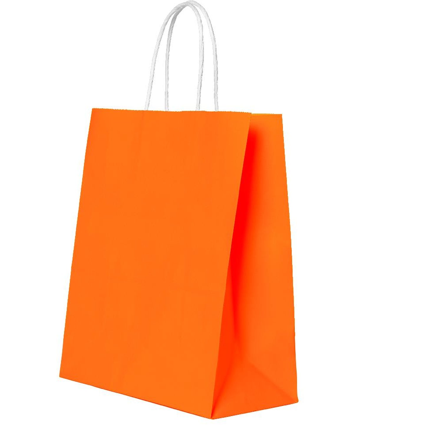 Sacola De Papel 18X14,5X7Cm Laranja Fest Color