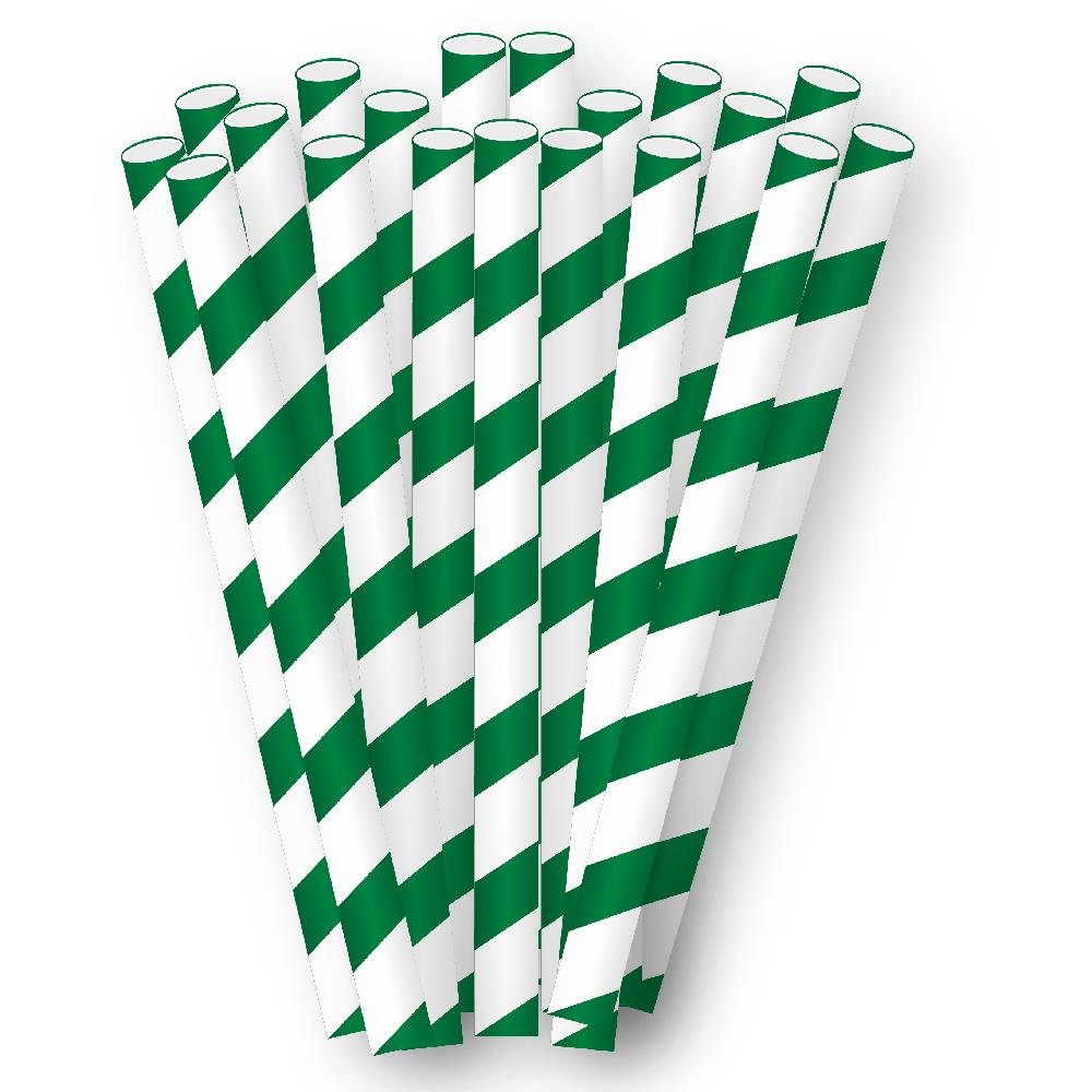 Canudo De Papel Verde Escuro Fest Color