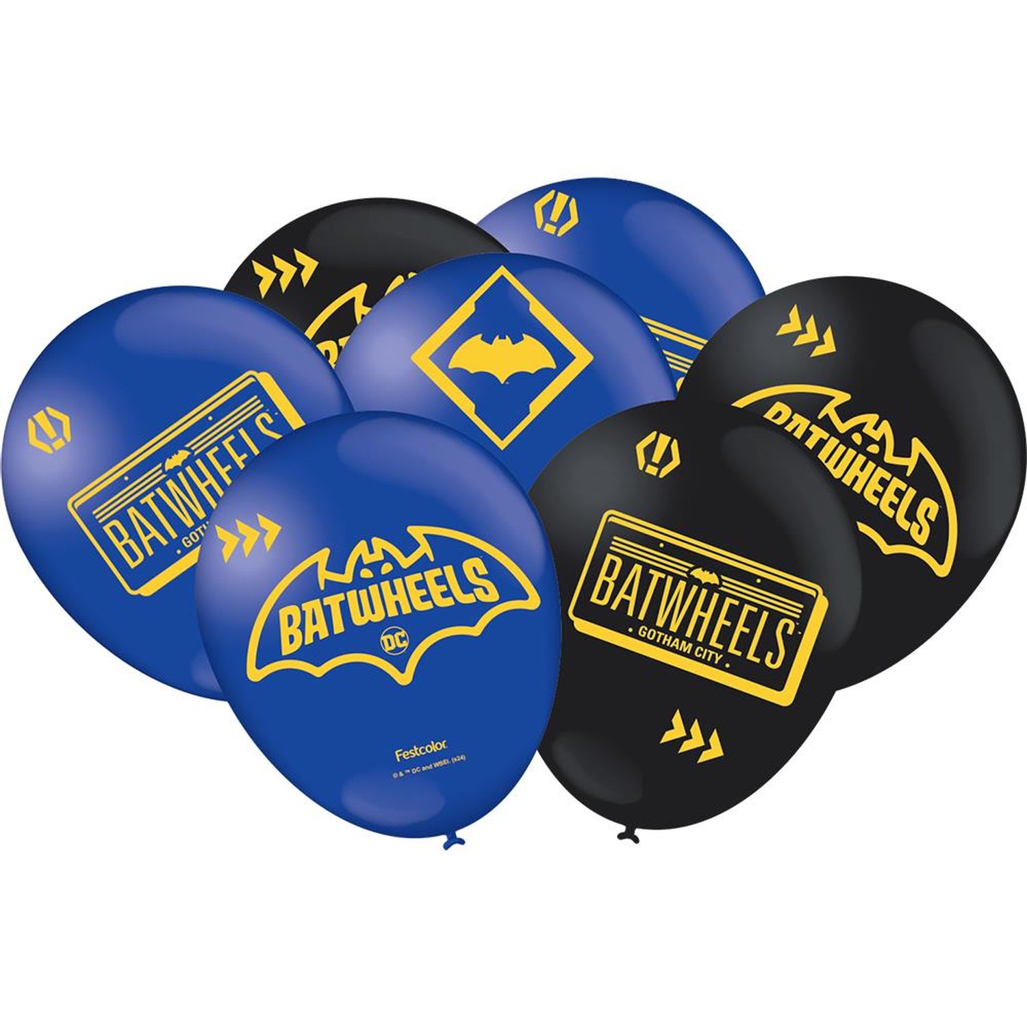 Balao Batwheels - Embalagem com 25 unidades.