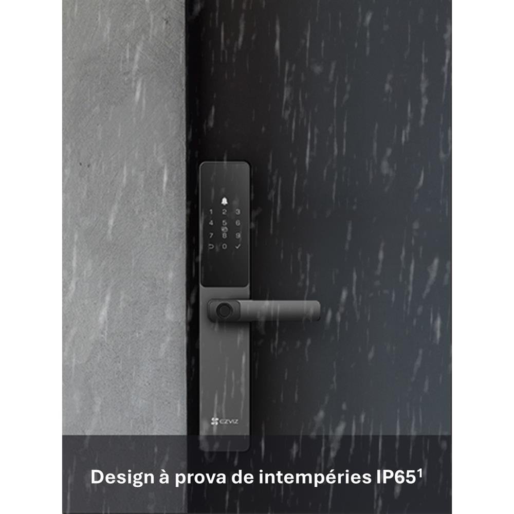 Fechadura Inteligente Ezviz Hikvision DL05 Wifi / Biometria / Tag / Senha / Chave