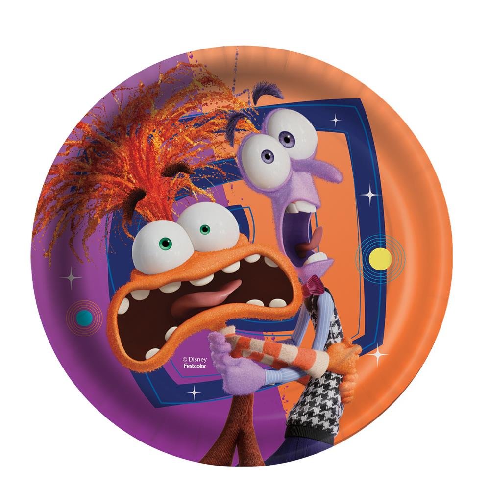 Prato Divertidamente - Embalagem com 8 unidades.