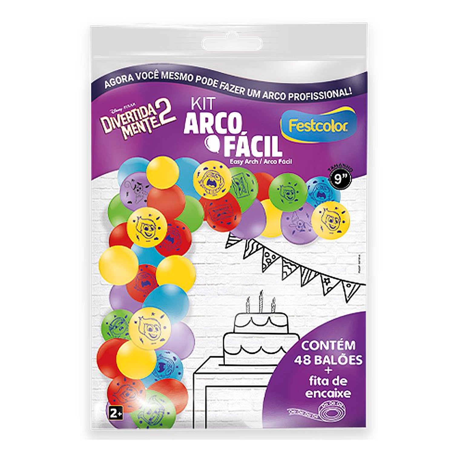 Kit Arco Facil De Baloes Divertidamente