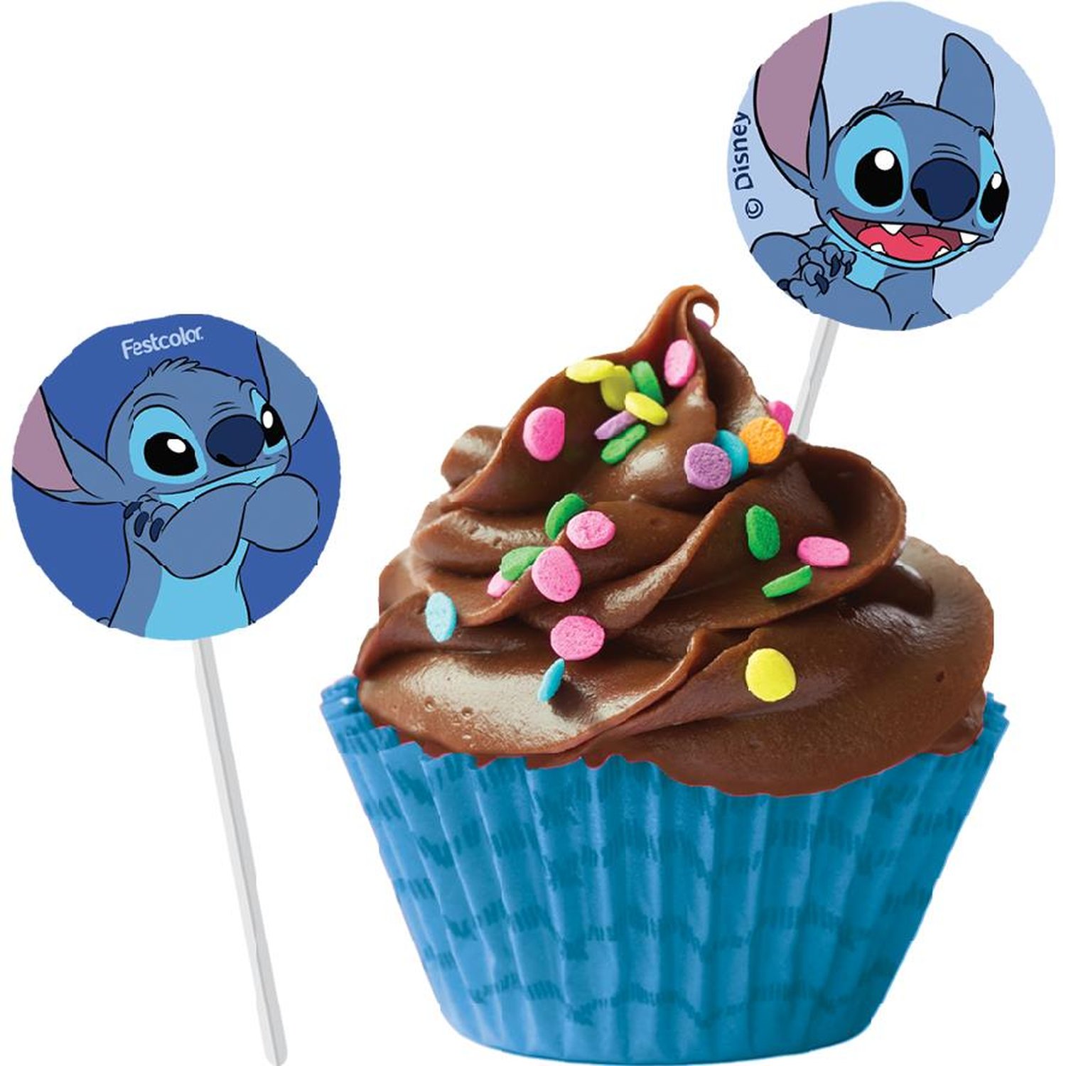 Bandeirinha Para Docinhos Stitch