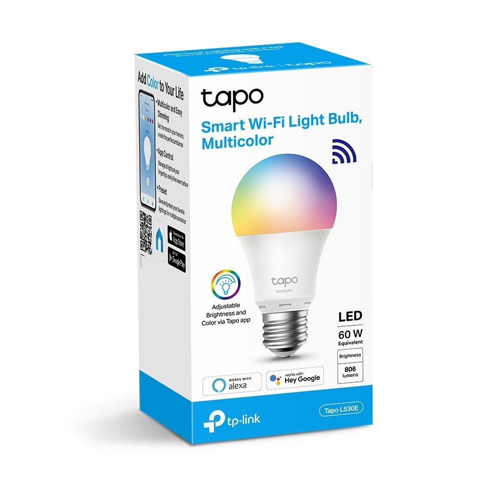 Lampada Smart TP-Link L530E, Wi-Fi, Com Ajuste de Cor, 8.2w, Bi Volt - Tapo L530E