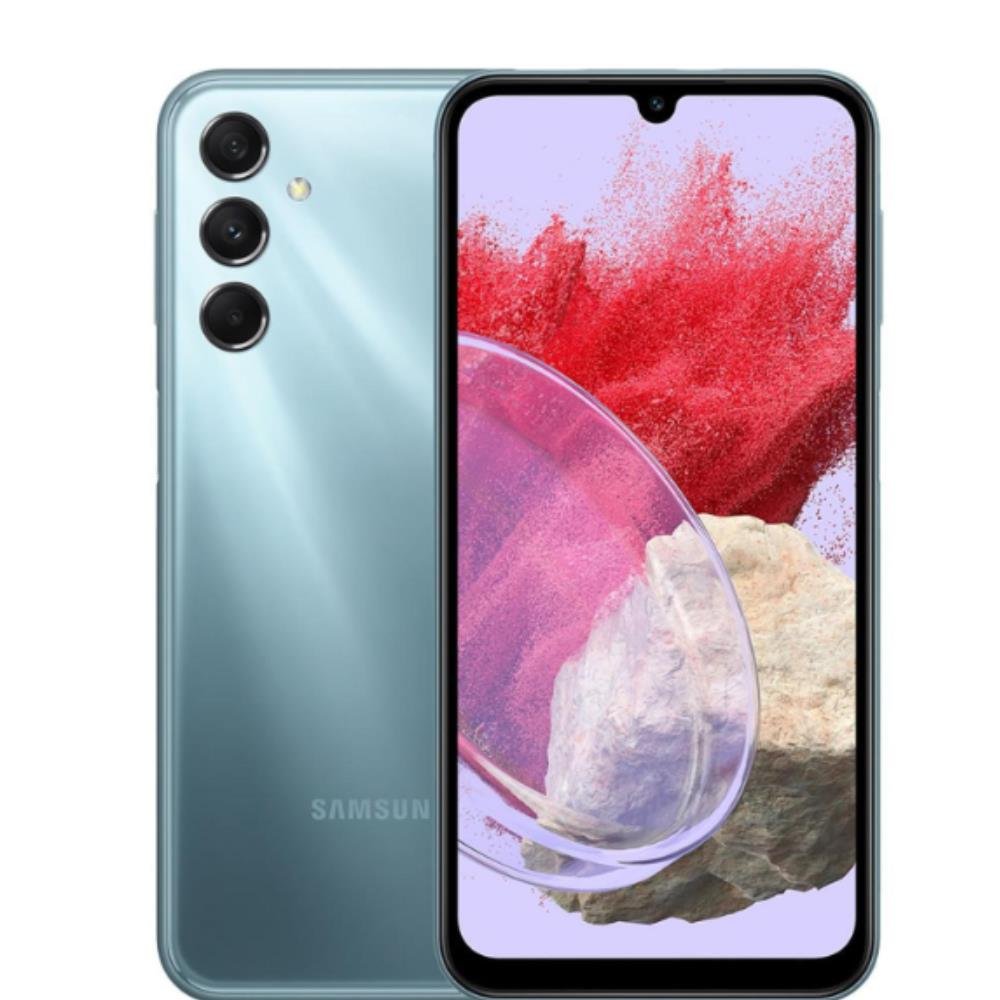 Samsung Galaxy M34 5G 128GB 6GB RAM Bateria 6000mAh Câmera Tripla OctaCore 6.5" 120Hz Azul