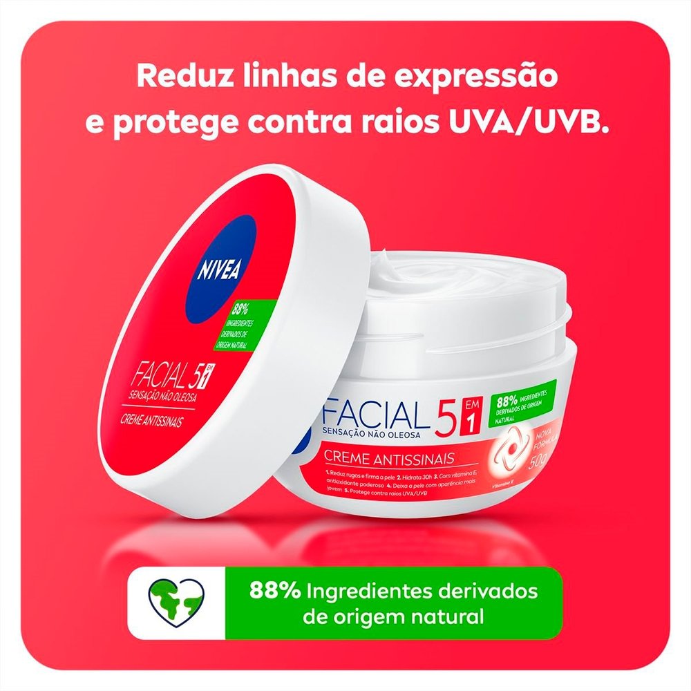 Creme Facial Nivea Antissinais 50g
