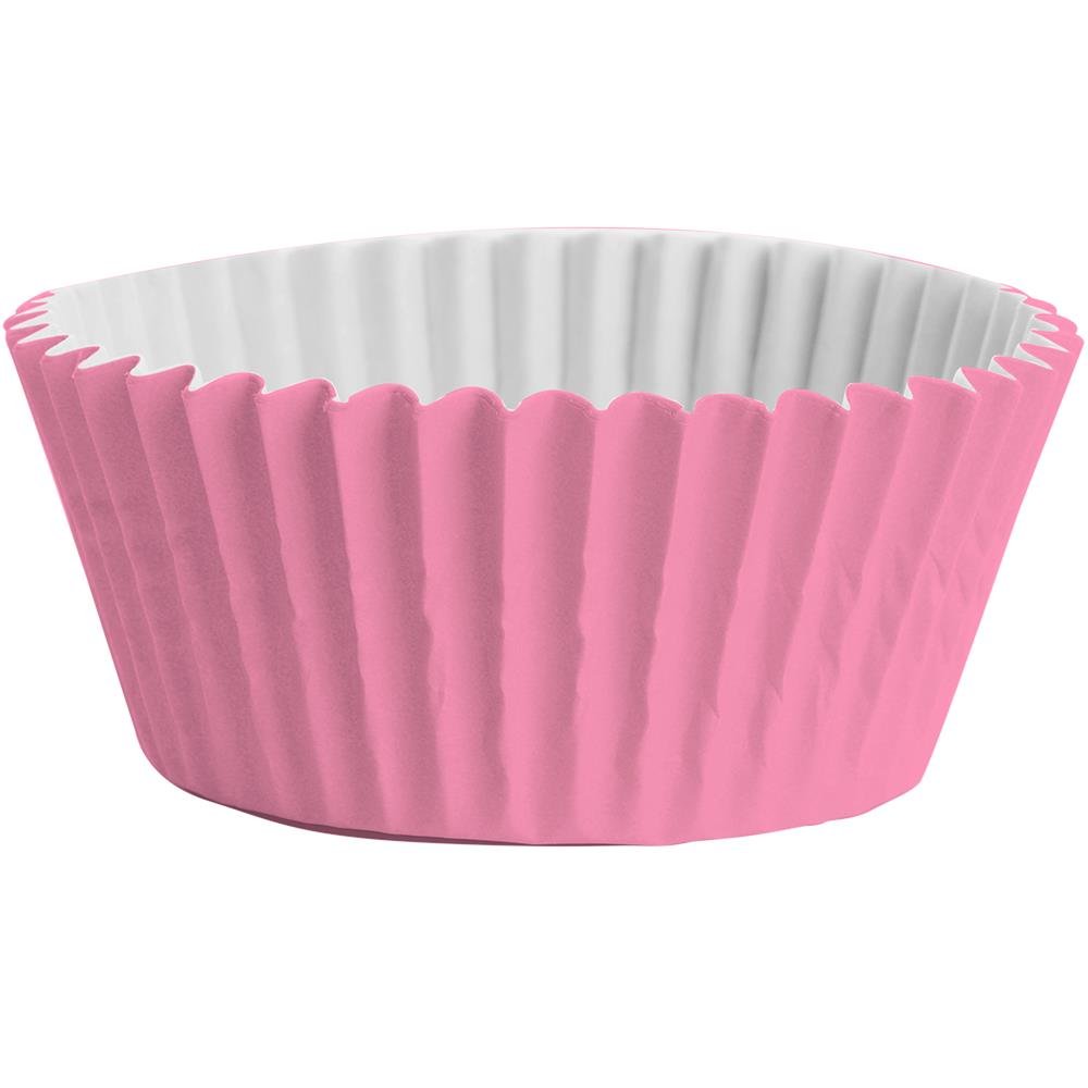 Forminha Papel N 5 Rosa Clara - Embalagem com 100 unidades.