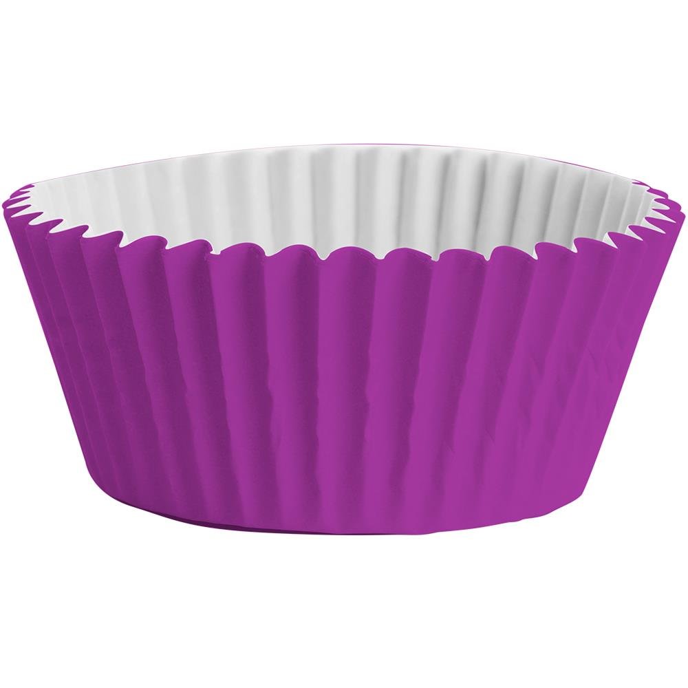Forminha Papel N 6 Roxa - Embalagem com 100 unidades.