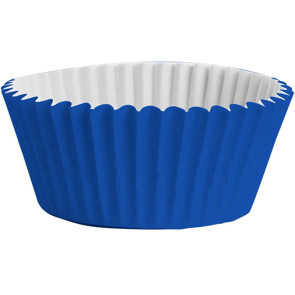 Forminha Papel N 5 Azul Escura - Embalagem com 100 unidades.