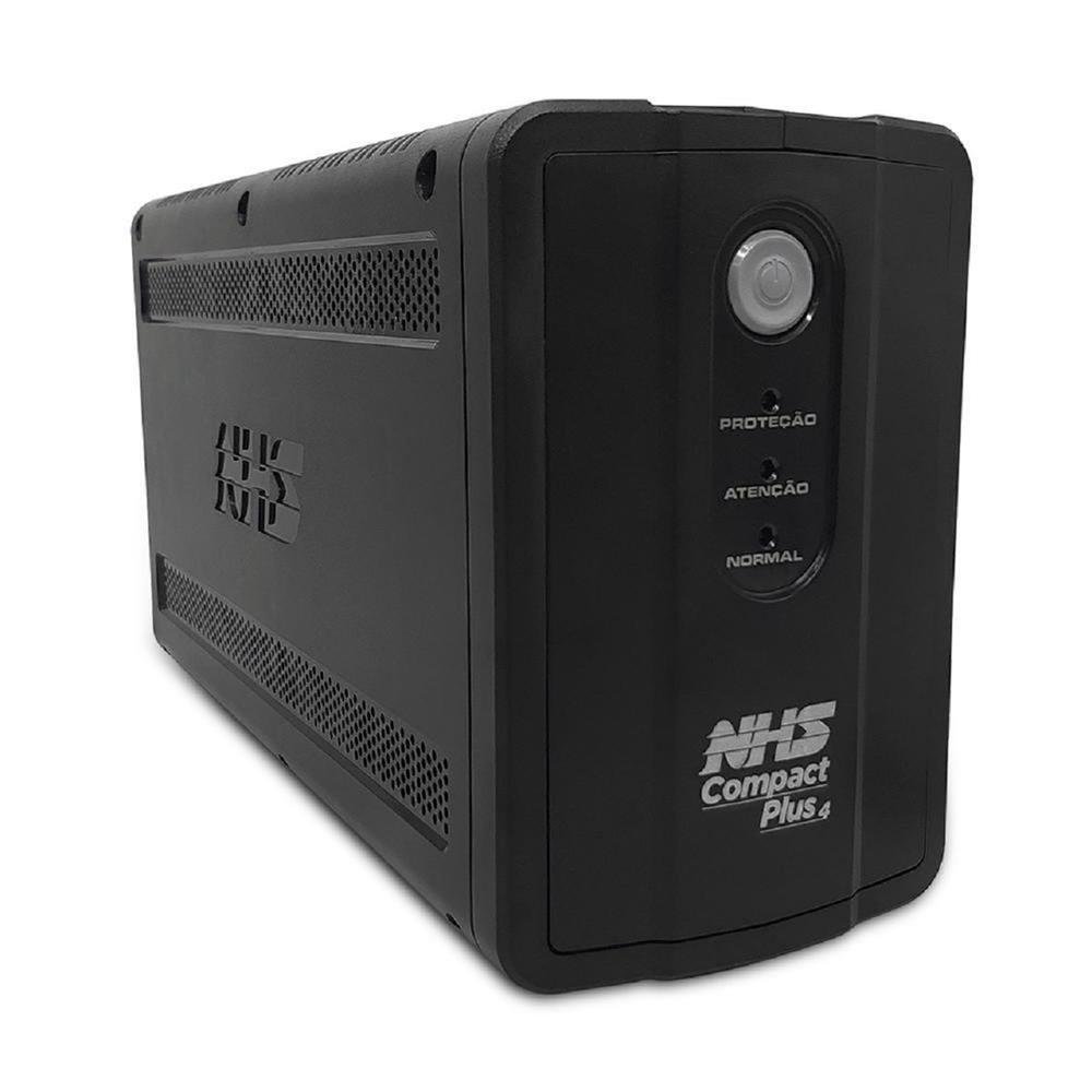 Nobreak Nhs Compact Plus 4 Senoidal, 1400Va, Entrada Bivolt, Saída 120V, Com 2 Baterias