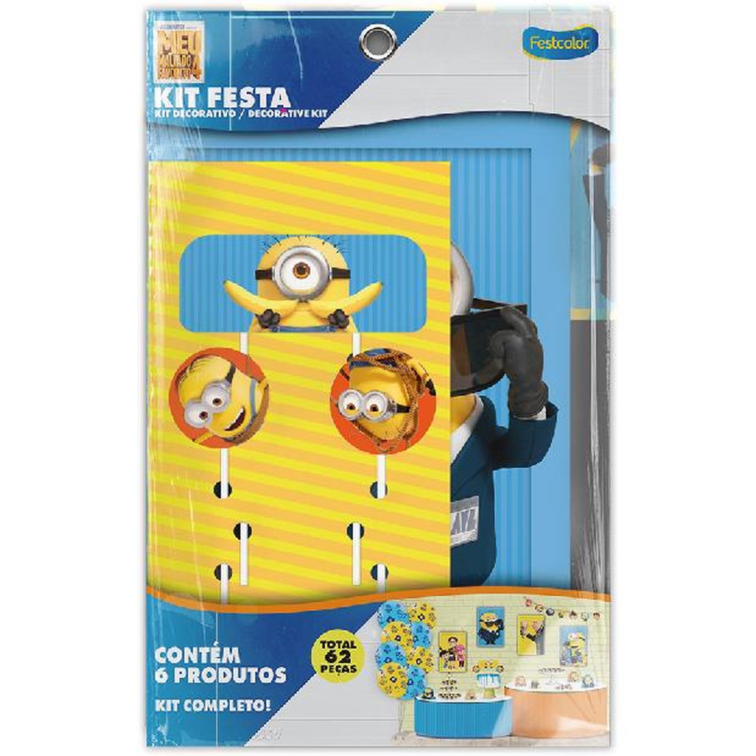 Kit Festa Meu Malvado Favorito 4 - Embalagem com 1 unidade.