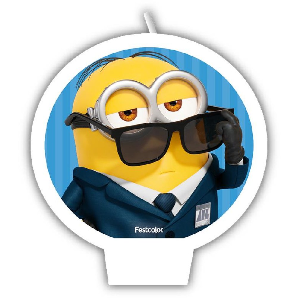 Vela Plana Meu Malvado Favorito 4 - Embalagem com 1 unidade.